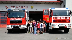 Bild: Volkschule Achau bei der Feuerwehr