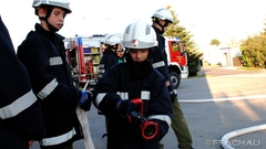 Bild: Saisonbeginn der Feuerwehrjugend: Hohlstrahlrohr