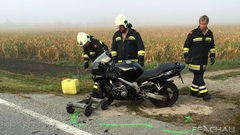 Bild: Motorrad Bergung nach Unfall - B16