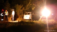Bild: Fahrzeug in Vollbrand