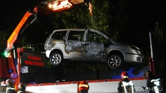 Bild: Fahrzeug in Vollbrand