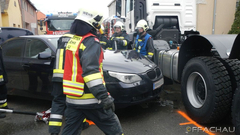 Bild: Verkehrsunfall im Ortsgebiet - B11