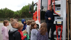 Bild: Besuch, 4. Klasse, VS Achau bei der Feuerwehr-2018