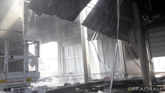 Bild: Lagerhallenbrand in Münchendorf