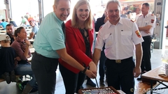 Bild: Wandertag – Sicherheitstag und Spatenstich für den Feuerwehrhaus Zubau in Achau