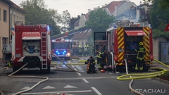Bild: B3 - Dachstuhlbrand mitten im Ort