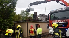 Bild: B3 - Dachstuhlbrand mitten im Ort