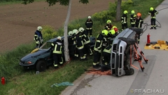 Bild: T2 - VU mehrere eingeklemmte Personen
