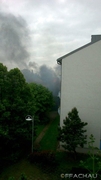 Bild: Brand einer Gartenhütte