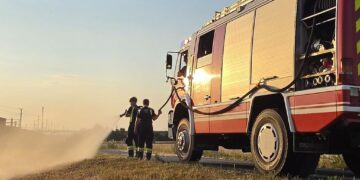 Wald und Flächenbrandübung